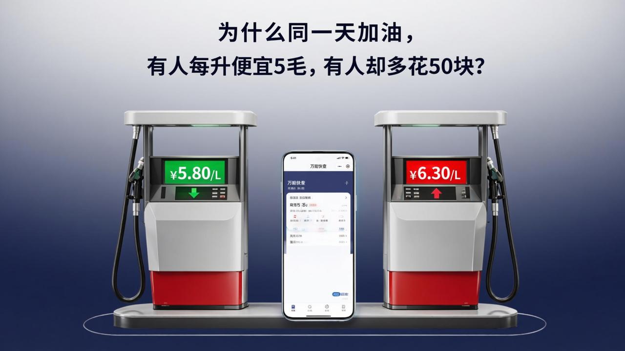为什么同一天加油，有人每升便宜5毛，有人却多花50块？
