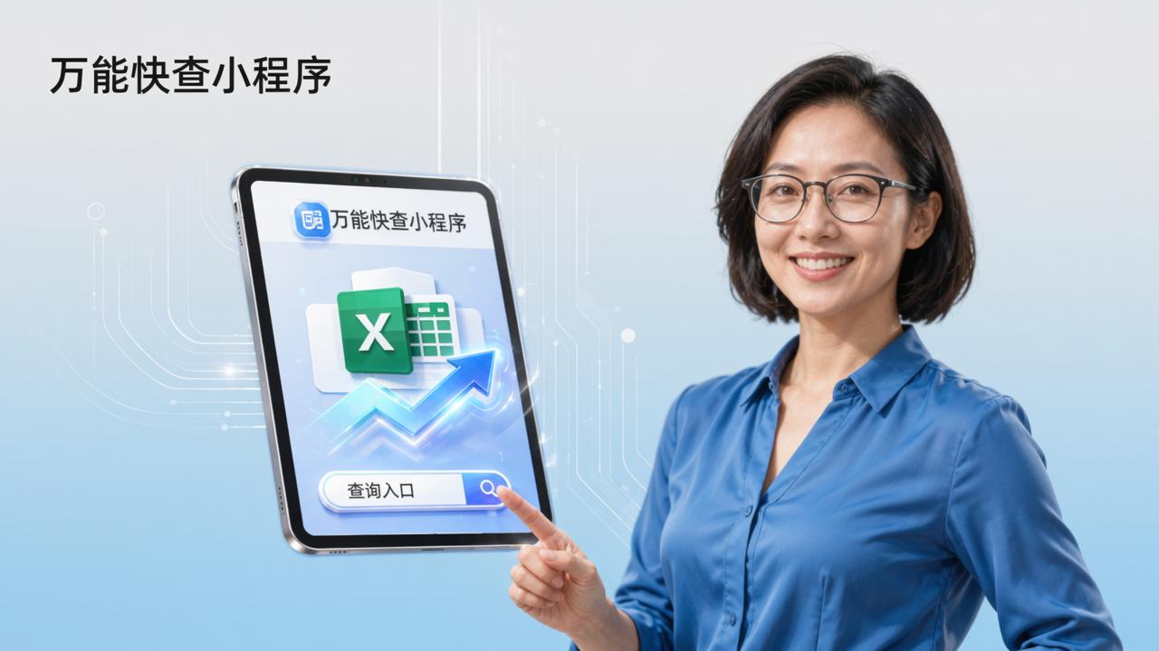 Excel转查询系统怎么做？万能快查小程序3步搞定