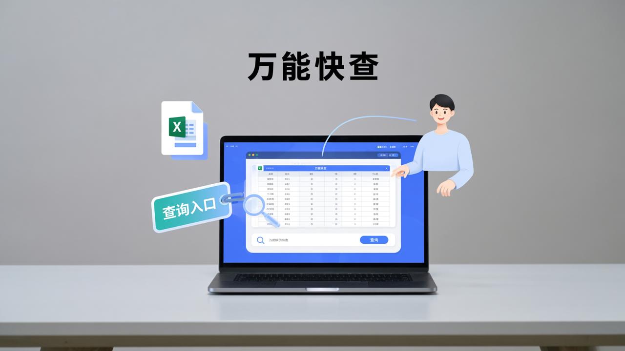 查询系统怎么做：万能快查，上传Excel三步搞定查询系统