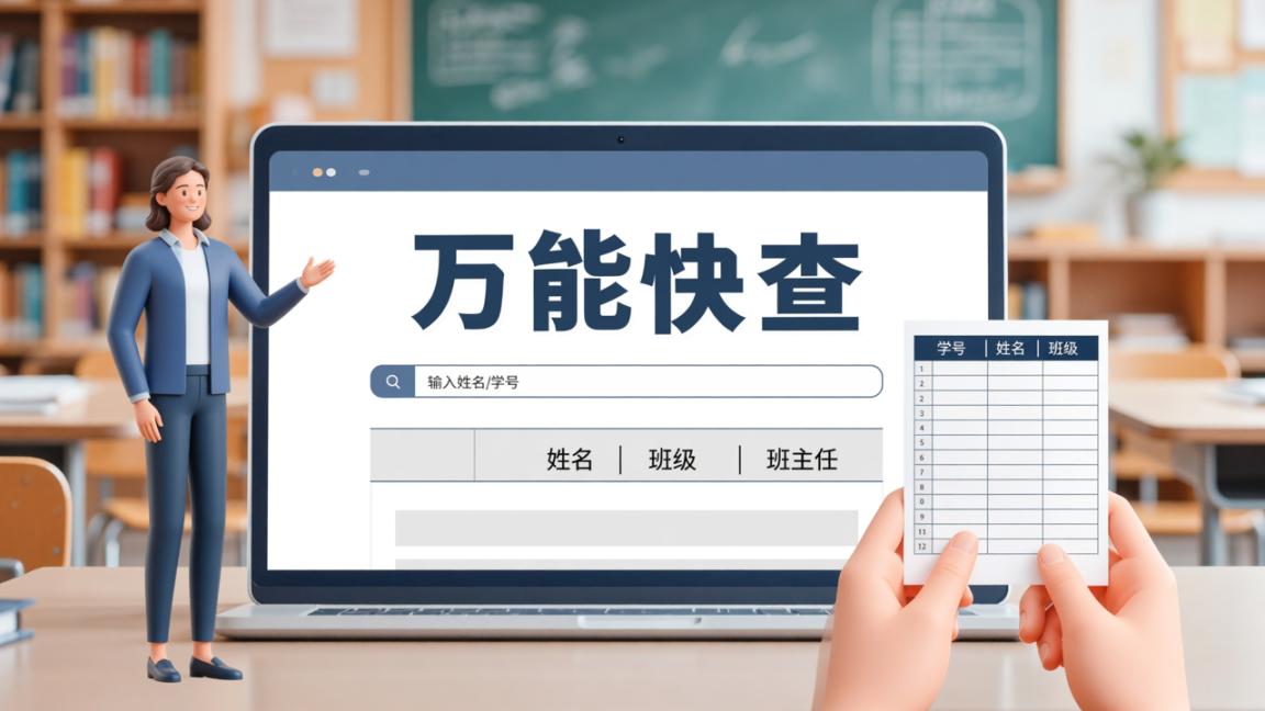 班级查询系统网站怎么做？万能快查Excel导入扫码即查互不看到