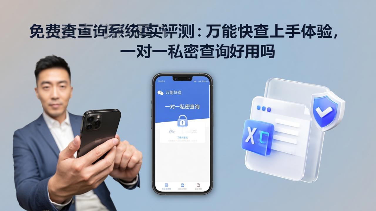 免费查询系统真实评测：万能快查上手体验，一对一私密查询好用吗