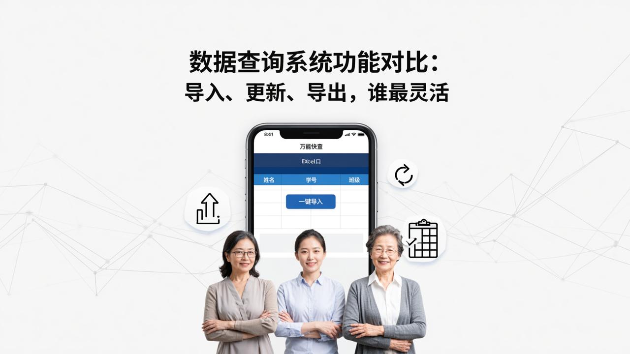 数据查询系统功能对比：导入、更新、导出，谁最灵活