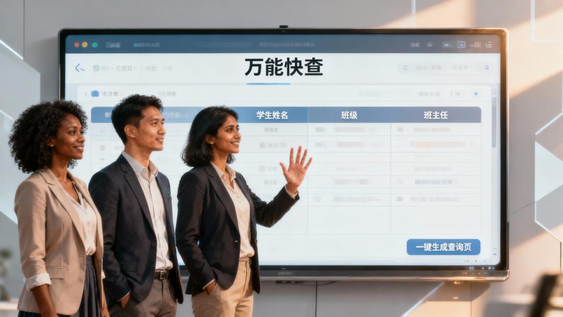 分班查询系统怎么做？万能快查Excel导入一键生成扫码即查