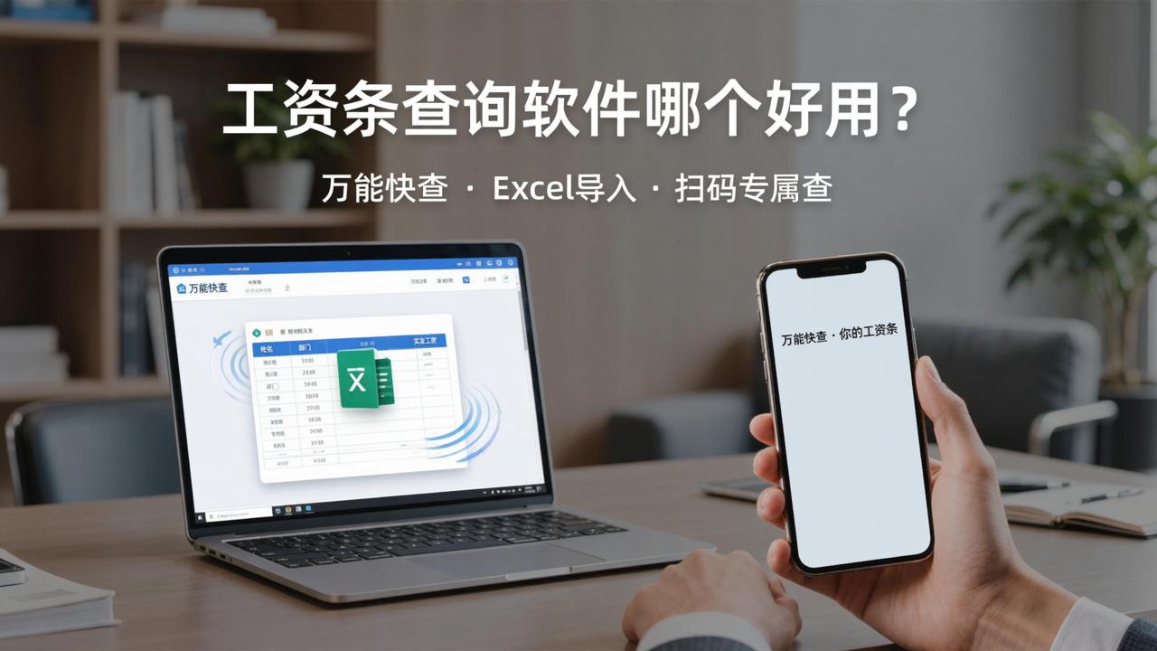 工资条查询软件哪个好用？万能快查Excel导入工资条，员工扫码一对一查