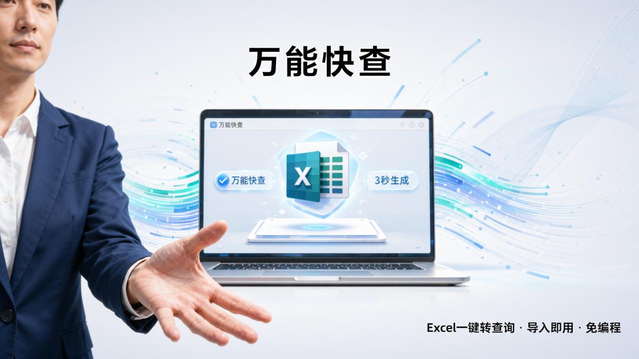 查询系统Excel导入模板怎么用？「万能快查」Excel一键转查询，导入模板免编程