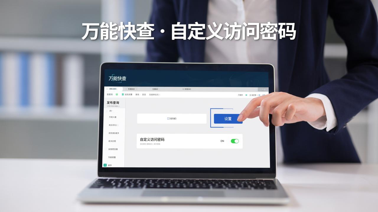 查询系统账号密码在哪里设置？「万能快查」自定义访问密码，保护查询安全