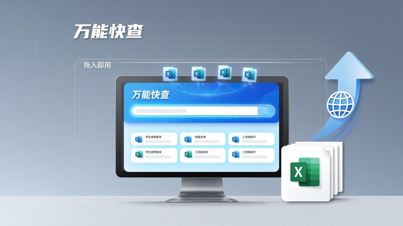 Excel转查询系统：万能快查，Excel数据一键转在线查询