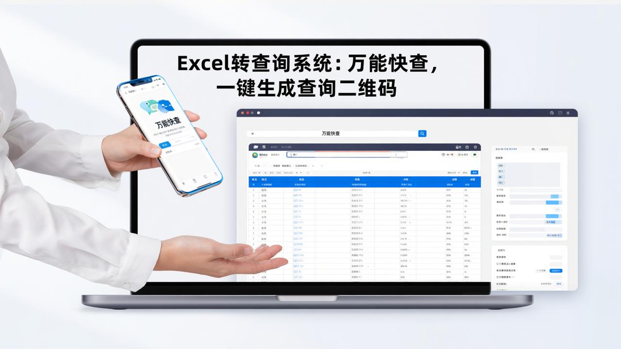 Excel转查询系统：万能快查，一键生成查询二维码