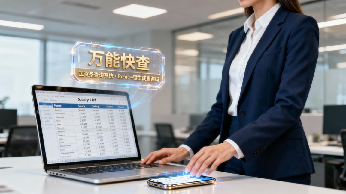 工资条查询系统：万能快查，Excel一键生成查询码