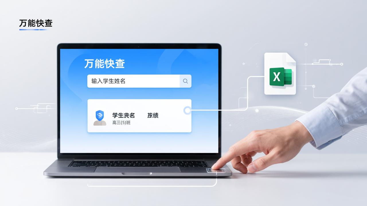 Excel转查询系统怎么做？万能快查，Excel一键转查询系统免编程