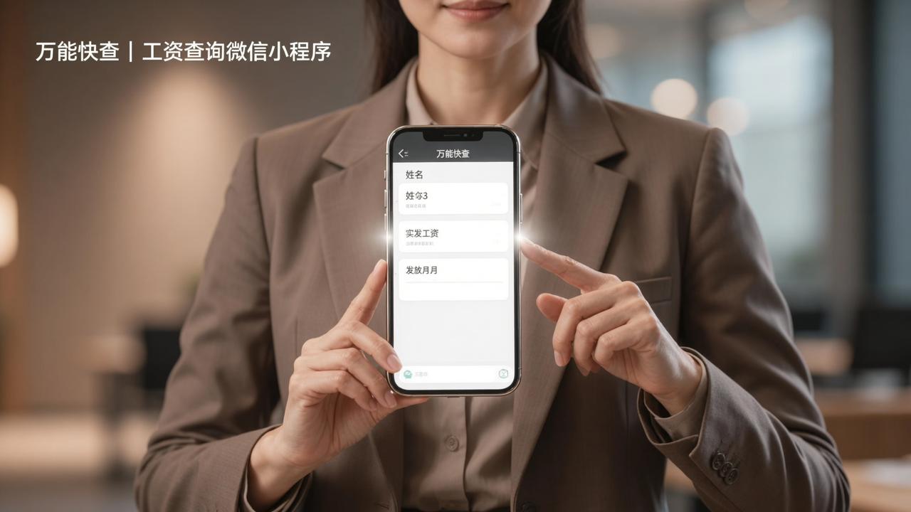 工资查询微信小程序：万能快查，Excel导入秒查工资条员工自助
