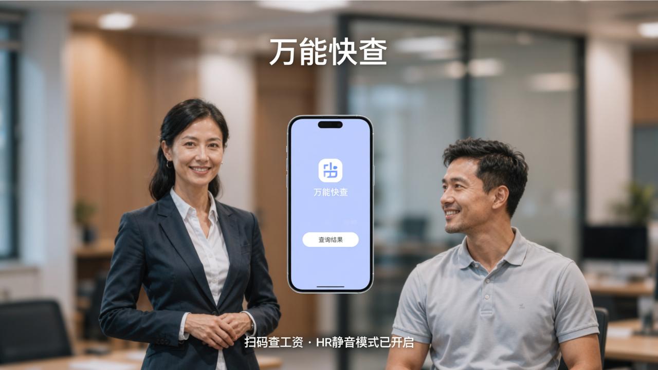 最怕月底被问“我工资多少”——万能快查让员工自己扫码查，HR终于能安静一会儿